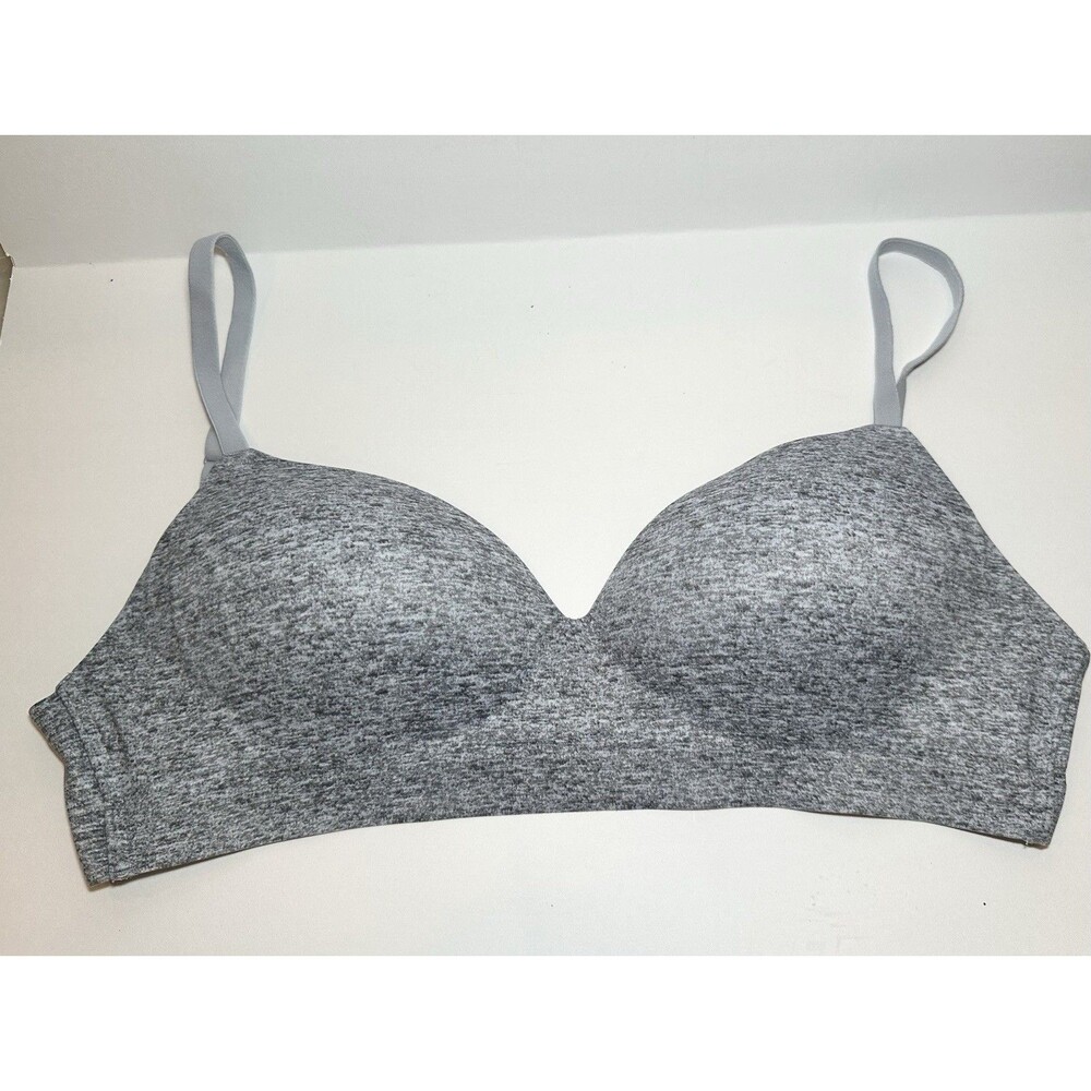 Soma Enbliss Wireless Bra 36C Gray Heather Seamless Comfort T-Shirt Bra